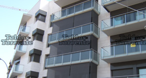 Toldos para balcones verticales screen guiados